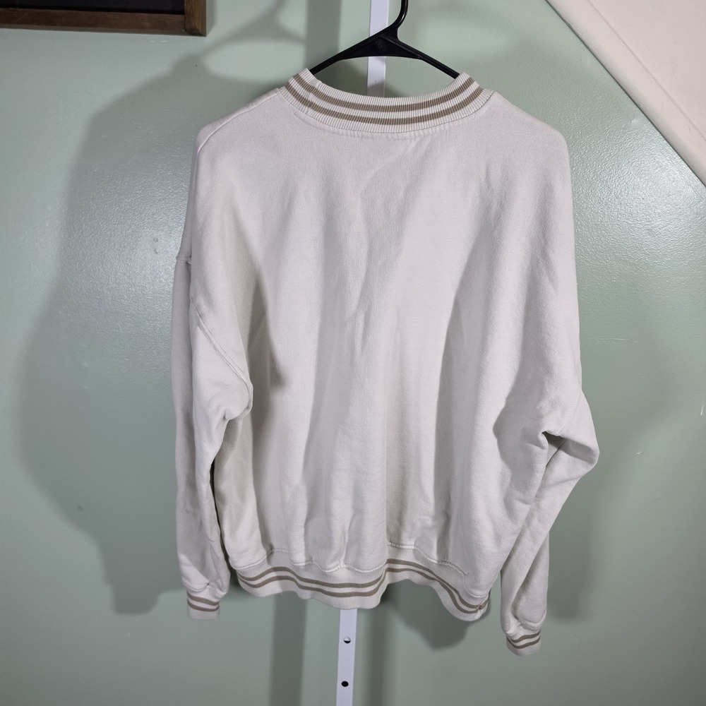 Taylor Swift The Tortured Poets Department Cream/Beige Crewneck Sweater Size L - Picture 6 of 7